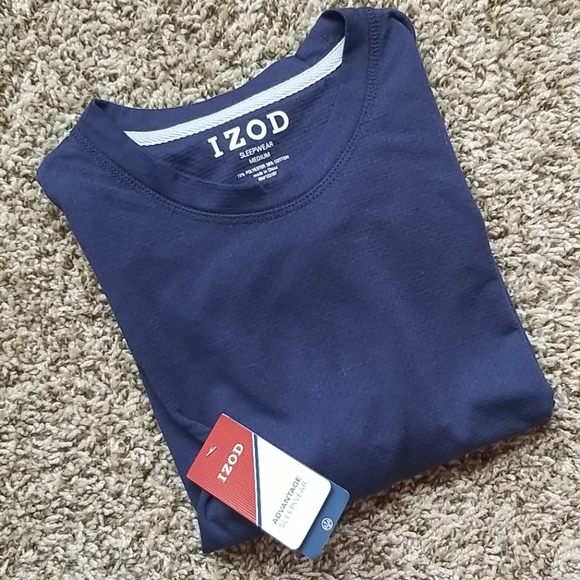 MEN'S IZOD Navy Shirt. NWT - Picture 2 of 9